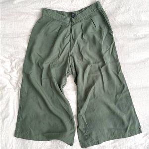 LOFT Wide Leg Crop Pants